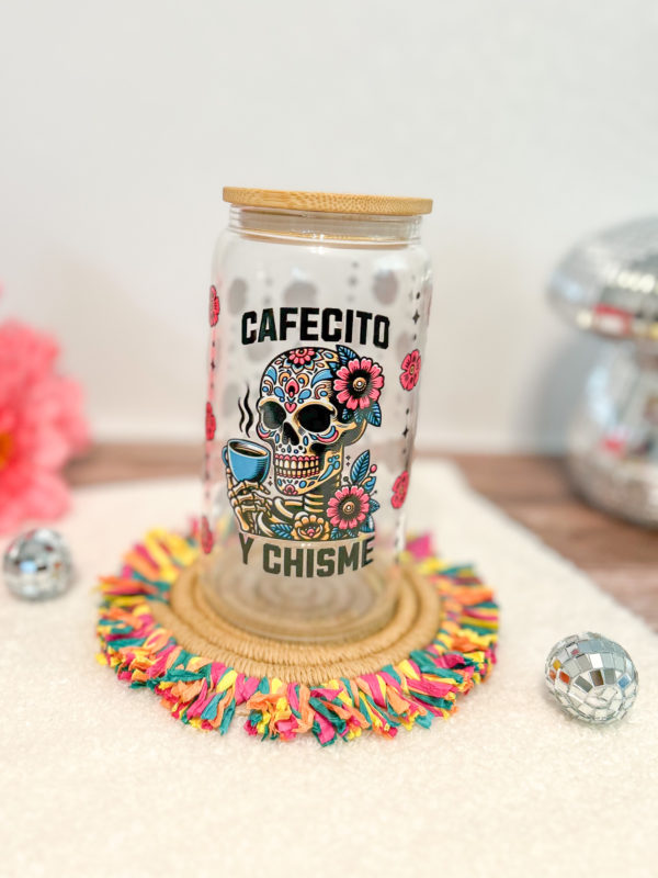 16oz glass can for cafecito and tea