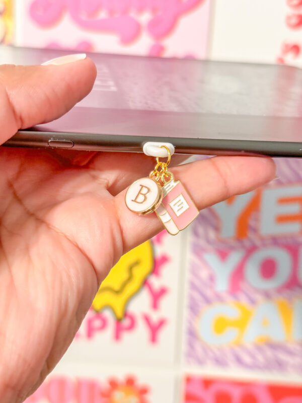 Pink Book Charm