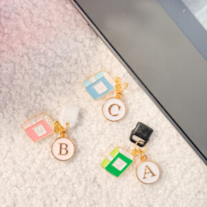 Kindle Book Charms with personalized initial